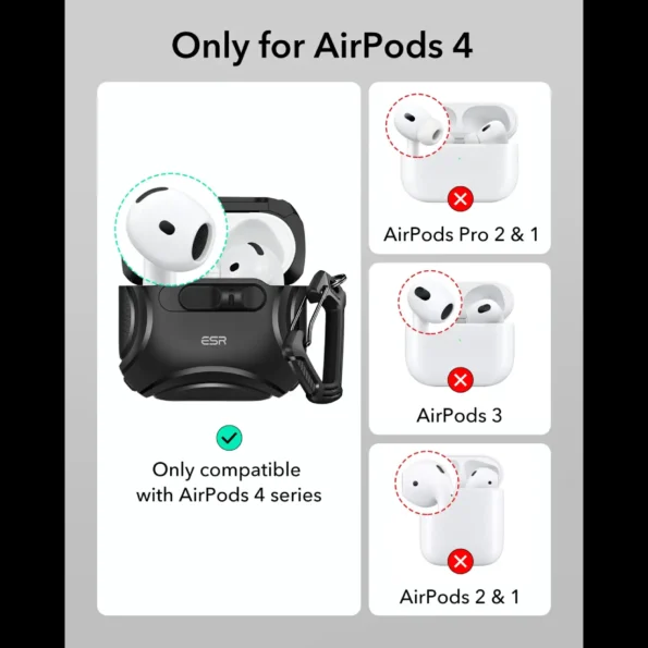 ESR Cyber FlickLock Case (HaloLock) for AirPods 4