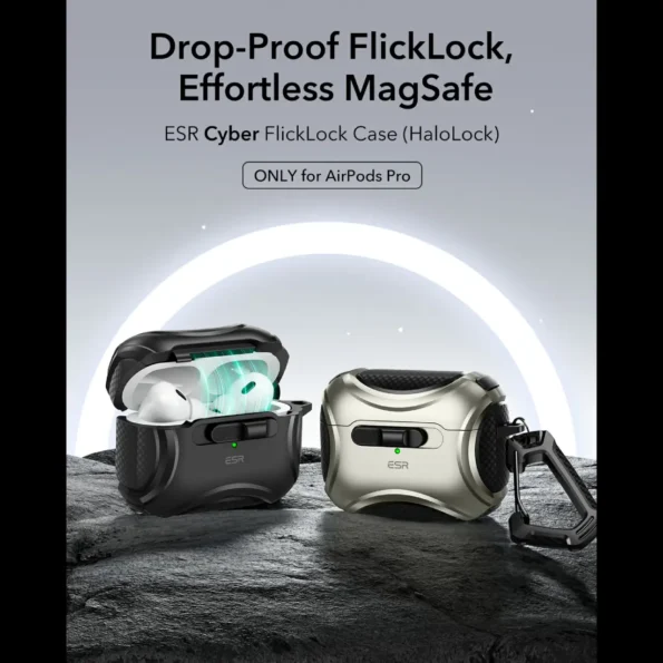 ESR Cyber FlickLock Case (HaloLock) for AirPods Pro