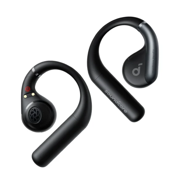 The Anker Soundcore AeroFit earbuds offer an ultra-lightweight, open-ear design for comfort and awareness, premium sound with titanium-coated domes, clear calls with AI noise reduction, and IPX7 waterproofing, making them perfect for active lifestyles and outdoor workouts.