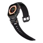 Heavy Duty Luxury Metal with Rubber Strap for Apple Watch Ultra, Ultra 2, Series 10,9,8,7, 49mm 46mm 45mm 42mm