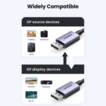 UGREEN DP118 (15384) VESA Certified 16K DisplayPort 2.1 Cable – 2M