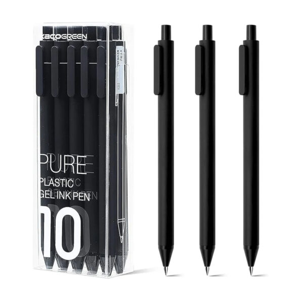 Xiaomi Kaco Pure Plastic Gel Ink Pen Set 10pcs K1015 – Black